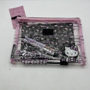 IMPRESSIONS SANRIO Hello Kitty Slim Pouch Set Black/Pink (2 Pieces)